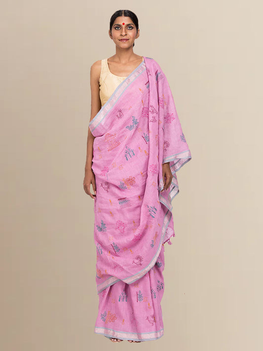 Elsa Linen Saree