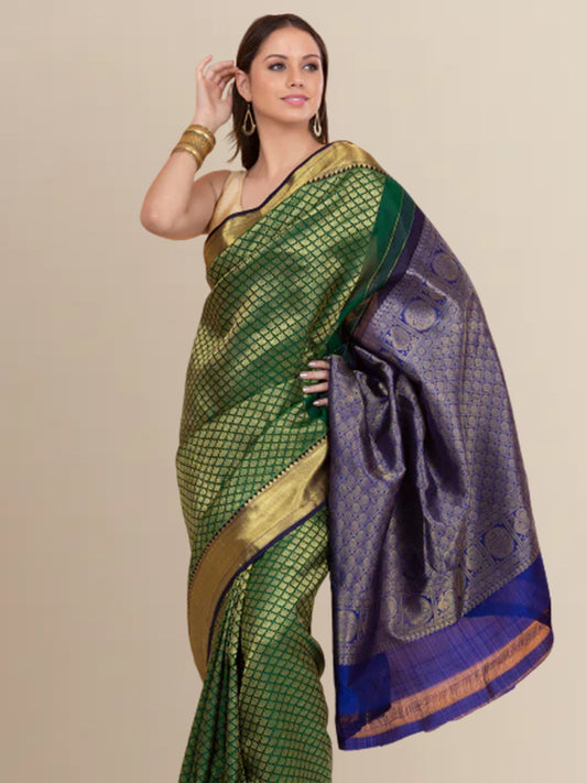 Green Kanjivaram Saree