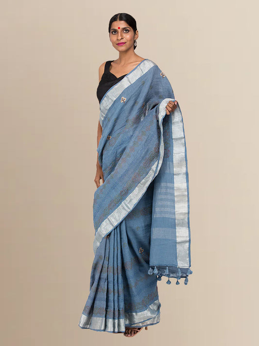 Maya Linen Saree