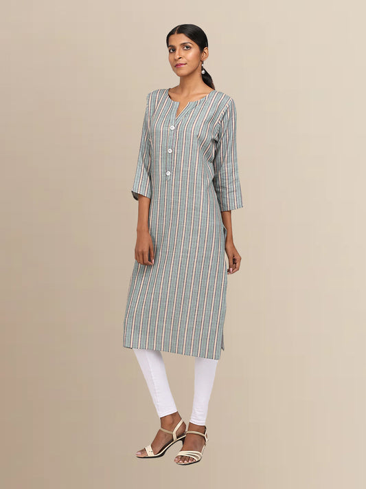 Blue Stripped Kurta