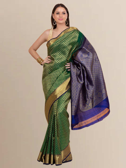 Green Kanjivaram Saree