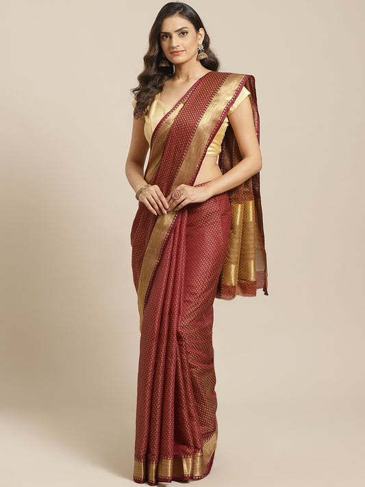 Brown Silk Saree