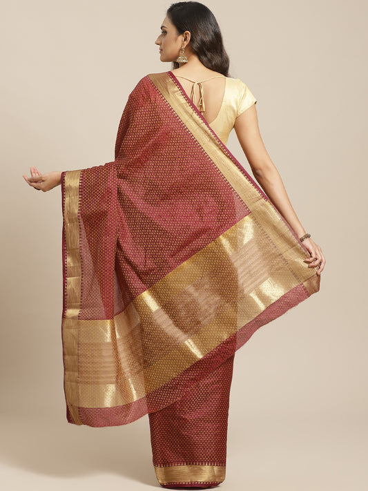 Brown Silk Saree