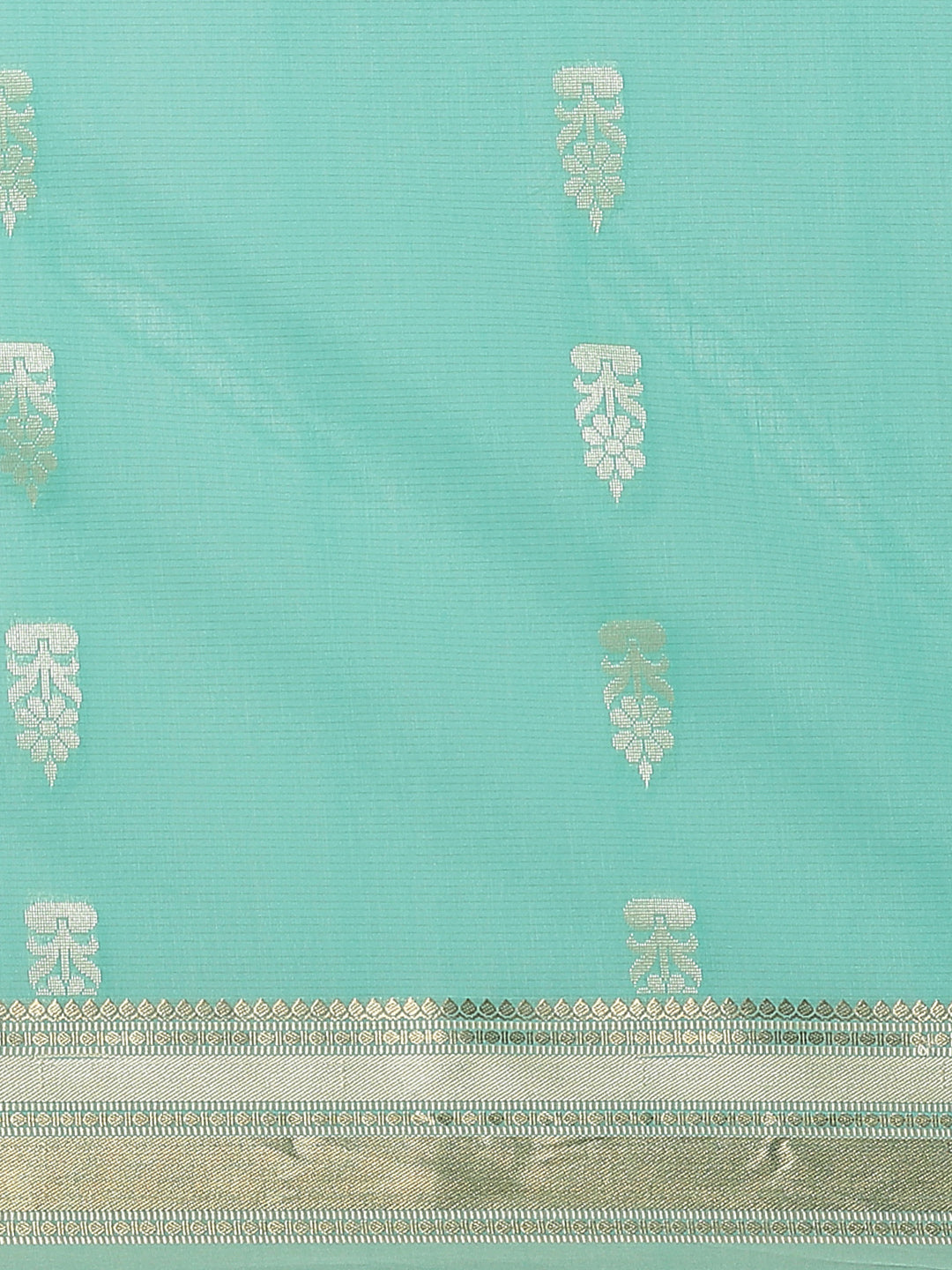 Light Green Cotton Silk Saree