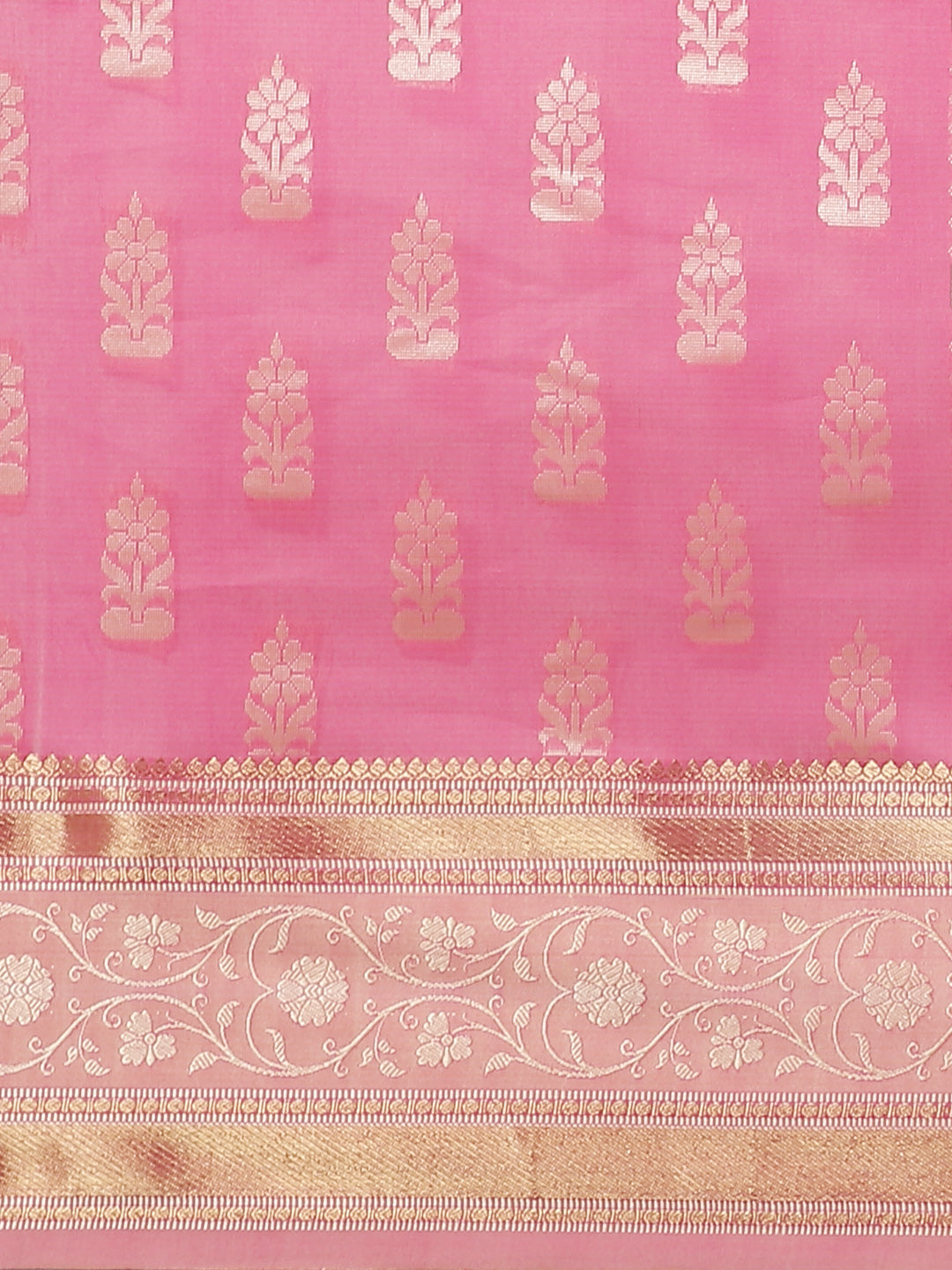 Light Pink Cotton Silk Saree.