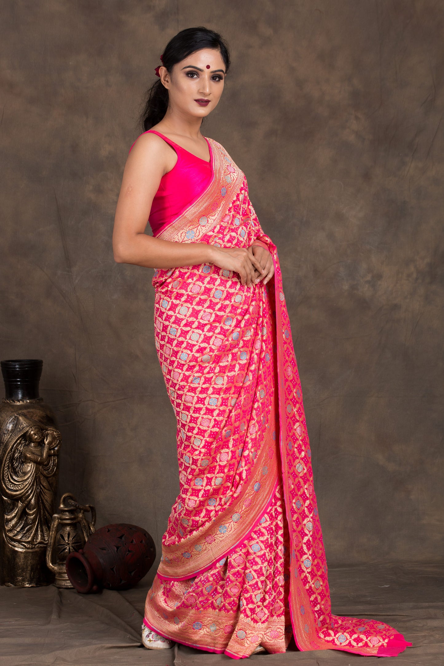 Beona Bandhani Saree