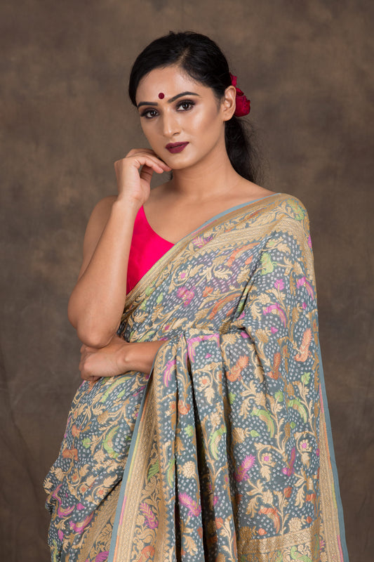 Aqsa Bandhani Saree