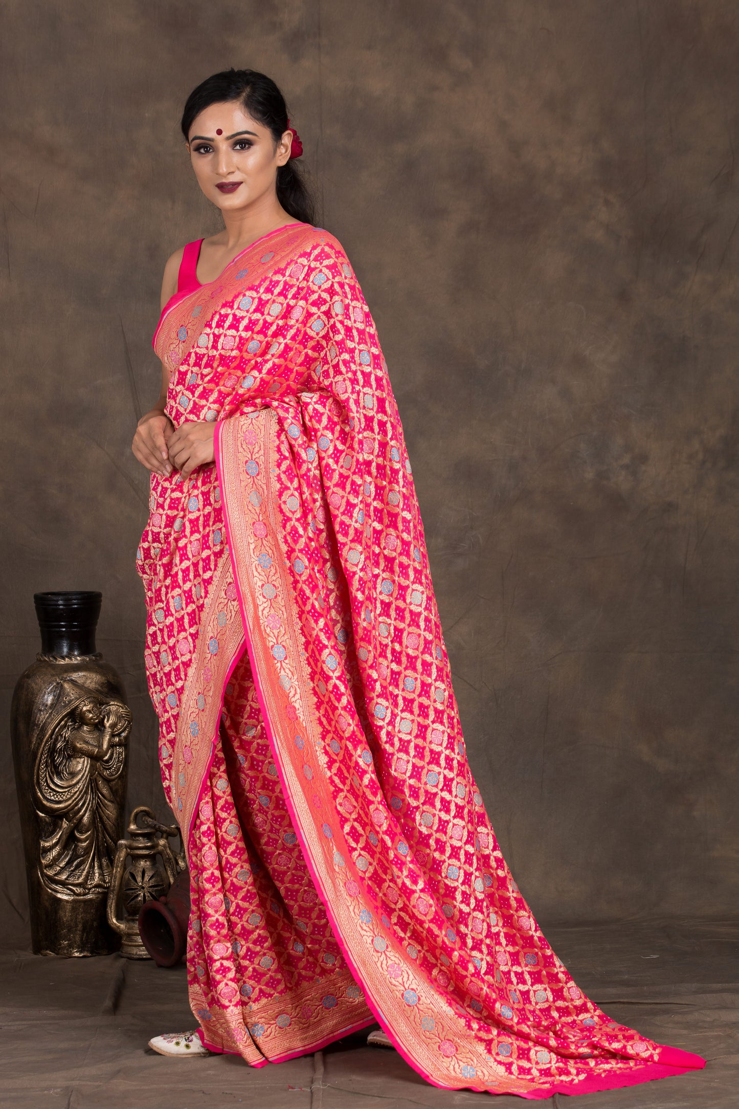 Beona Bandhani Saree