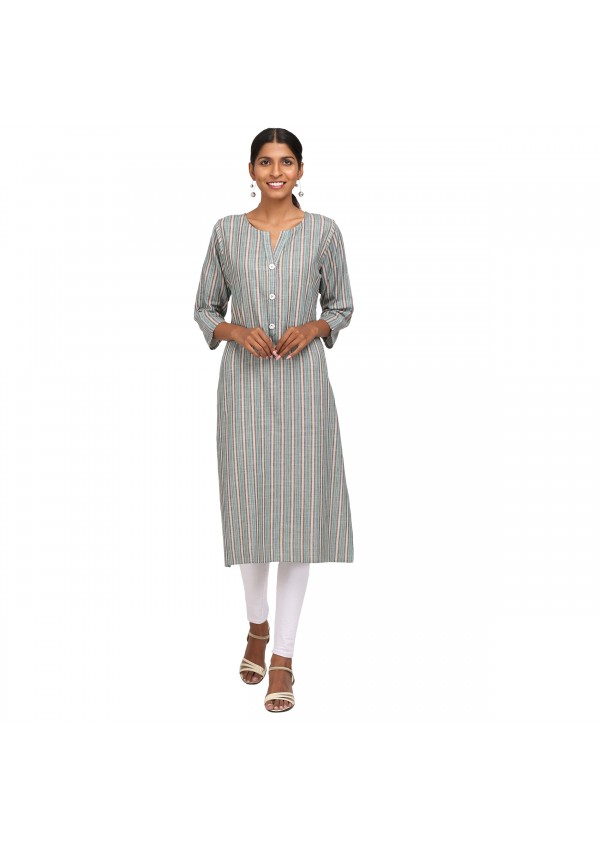 Blue Stripped Kurta