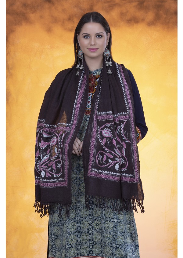 Woolen Embroidered Stole