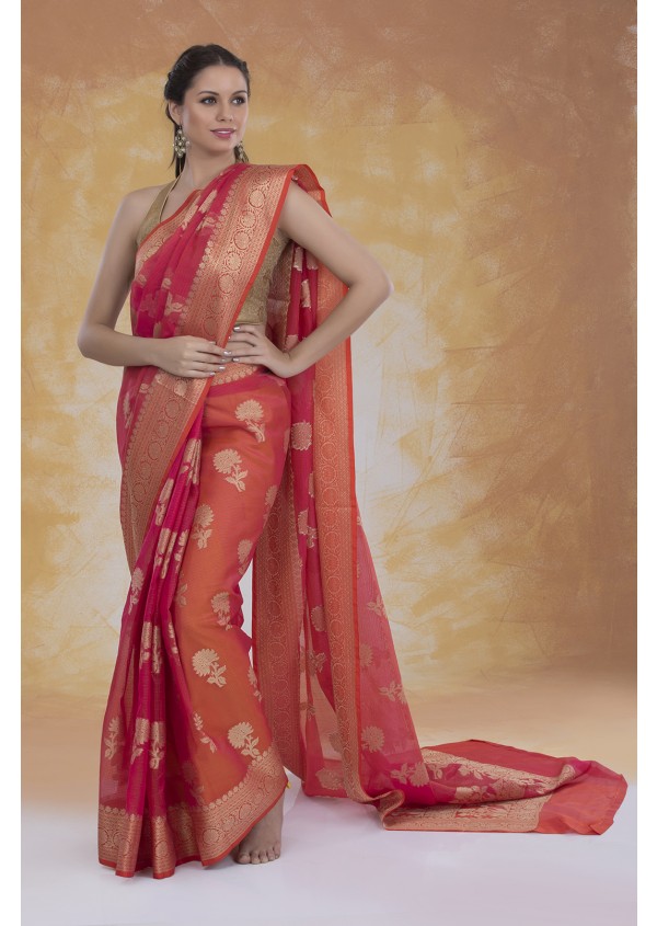 Cotton Silk Banarasi  Saree
