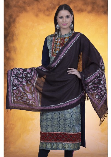 Woolen Embroidered Stole