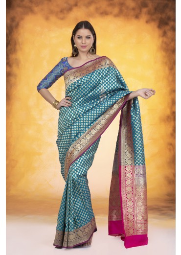 Blue Silk Saree