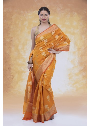 Cotton Silk Banarasi  Saree 