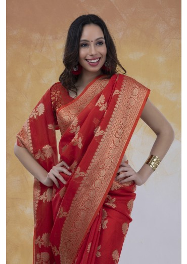 Cotton Silk Banarasi Saree