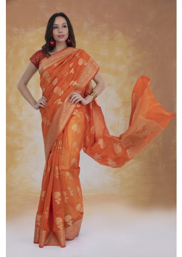 Cotton Silk Banarasi  Saree 